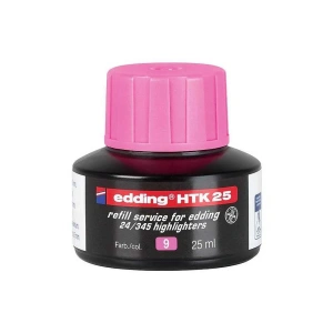 Edding HTK 25  Fosforlu Kalem Mürekkebi 25 ml Pembe