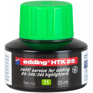 Edding HTK 25  Fosforlu Kalem Mürekkebi 25 ml Yeşil