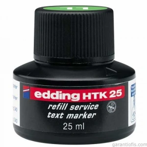 Edding HTK 25 Yeşil Fosforlu Kalem Yedek Mürekkebi