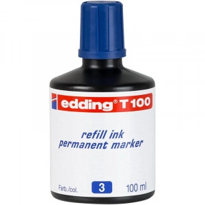 EDDİNG T100 MAVİ PERMANENT MÜREKKEP 100ML