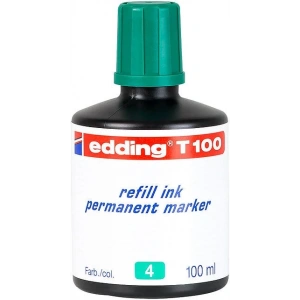 Edding T100 Permanent Marker Mürekkebi 100 ml. YEŞİL