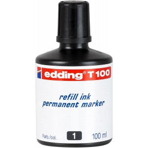 Edding T100 Permanent Markör Yedek Mürekkep 100 ml Siyah