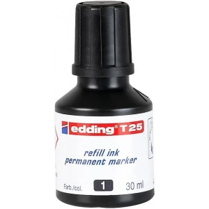 Edding T25 Siyah Permanent Mürekkeb 25ml