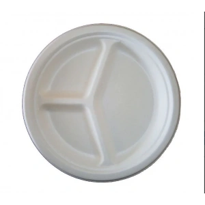 Ekolojik Tabak 3 Gözlü 25 cm 10 inc ( 25 Adet )