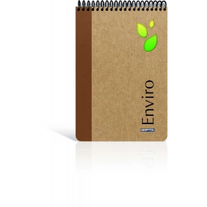 Enviro Spiralli Kraft Sert Kapak Kareli Bloknot A4 100 Yaprak