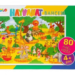 Eolo  80 Parça Puzzle - Hayvanat Bahçesi - Yer Puzzle