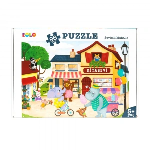 Eolo  96 Parça Puzzle - Sevimli Mahalle - Yer Puzzle