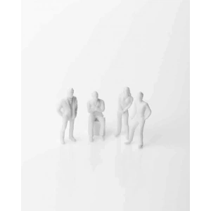 Eshel Maket Beyaz İnsan Figürü 1/100 10lu