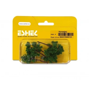 Eshel Maket Karaağaç Ağacı 3,5cm 4lü
