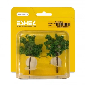 Eshel Maket Karaağaç Ağacı 9cm 2li