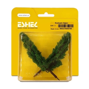 Eshel Maket Kızılçam Ağacı 12cm 2li