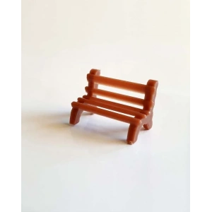 Eshel Maket Klasik Oturma Bankı 1/200 3lü