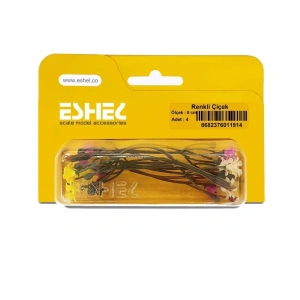 Eshel Maket Renkli Çiçek 8cm 4lü