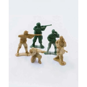 Eshel Maket Tek Renk Askeri İnsan Figürleri 1/50 4lü