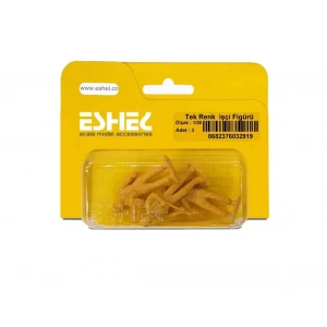 Eshel Maket Tek Renk İşçi Figürü 1/50 3lü