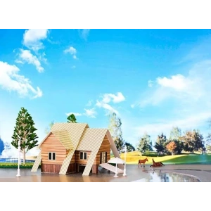 Eshel Maket Üç Boyutlu Yazlık Köşk Puzzle 1/100