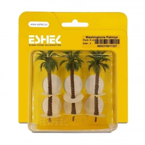 Eshel Maket Washingtonia Palmiye 8cm 3lü