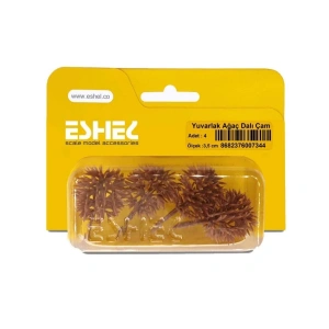 Eshel Maket Yuvarlak Ağaç Dalı Çam 3.5cm 4lü