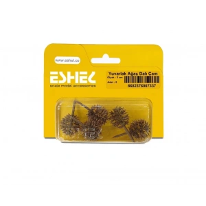 Eshel Maket Yuvarlak Ağaç Dalı Çam 3cm 5li