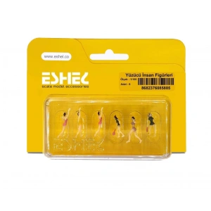 Eshel Maket Yüzücü İnsan Figürleri 1/100 6li