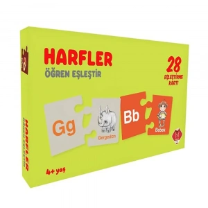 Eşleştirme Kartı - Harfler - Öğren Eşleştir (4+ Yaş)