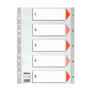 ESSELTE 100103 PLASTİK AYRAÇ A4 1-5 RAKAM