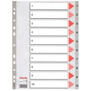 Esselte Seperatör 1-10 Rakamlı (Ayraç)