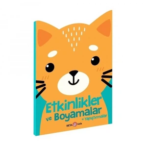 Etkinlikler Ve Boyamalar Yapıştırmalar Kedicik