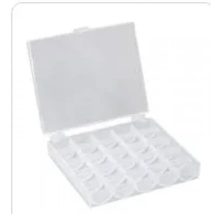 Ev Tipi Aile Dikiş Makinesi 25li Şeffaf Masura Saklama Kutusu