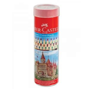 Faber 24 Renk Metal Tüp Kuru Boya Kalemi 116524