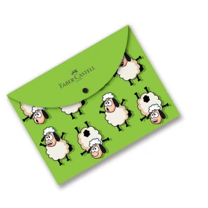 Faber Castell 4 Desen Çıtçıtlı Dosya A4