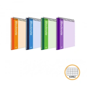 Faber-Castell Bloknot Canlı Renk A4 80 Yaprak Kareli