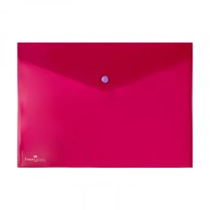 Faber-castell Çıtçıtlı Evrak Dosyası A4 Kırmızı (394100)