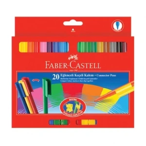 FABER-CASTELL EĞLENCELİ KEÇELİ KALEM 20 RENK (112000)