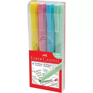 Faber-castell Fosforlu Kalem 38 Pastel 4 Renk (158116)