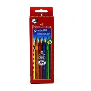 FABER-CASTELL GRİP JUMBO KURU BOYA 6 RENK (110906)