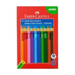 Faber Castell Jumbo Boya Kalemi Altıgen12 Renk