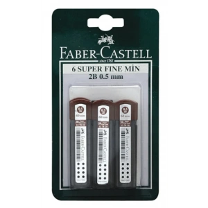 FABER-CASTELL KALEM UCU 0.5 2B 60mm 6LI BLİSTER (127820)