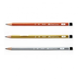 Faber-castell Metalik Üçgen Mercanlı Kurşun Kalem 2b (5244321602)