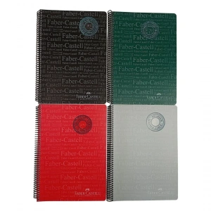 Faber Castell PP Kapak Spiralli Okul Defteri A4 120yp Kareli