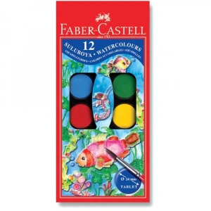Faber Castell Suluboya 12 Renk Küçük Boy