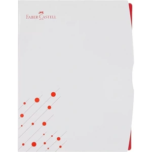 FABER-CASTELL SUNUM DOSYASI A4 ÇİFT RENK KAPAK KIRMIZI 20Lİ (220103)