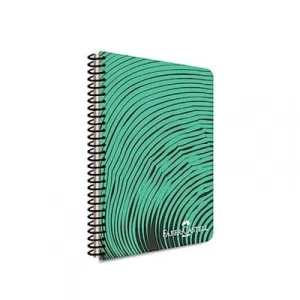 FABER-CASTELL WAVES SPİRALLİ PLASTİK KAPAK DEFTER A4 ÇİZGİLİ 80 YAPRAK (000434)