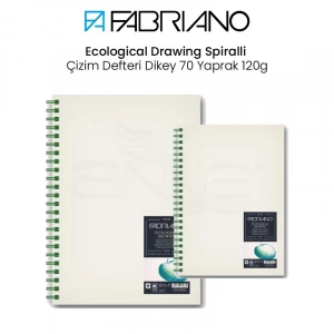 Fabriano Ecological Drawing Spiralli Çizim Defteri Dikey 70 Yaprak 120g