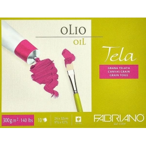 Fabriano Tela Kanvas Dokulu Yağlı Boya Blok 300gr 24x32 10 Yaprak