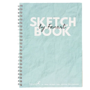 Fanart Academy Sketch Book 120 GR Spiralli 50 YP A5 Turkuaz 8671