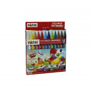 FATİH 12 RENK WAX CRAYON JUMBO ÜÇGEN MUM BOYA 50220CB12R