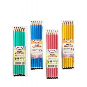 Fatih Mercanlı Kurşun Kalem Pastel Renkler 12 Adet