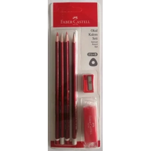 FC Okul Kurşun Kalem Seti (2 Ad. Kurşun ve Kırmızı Kalem + Silgi + Kalemtıraş )(5244000026)