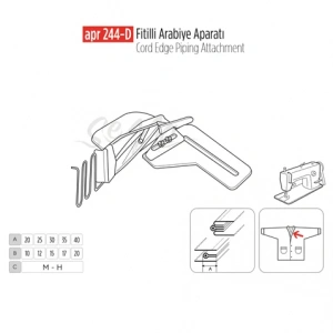 Fitilli Arabiye Apara 25x12mm / APR 244-D